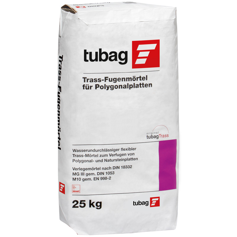 Trass Polygonalfugen- moertel grau 25 Kg Sack